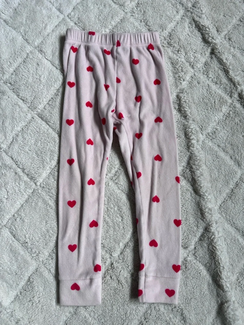 Cat And Jack | Pink and Red Girls 2 piece heart pajamas | Size 4T